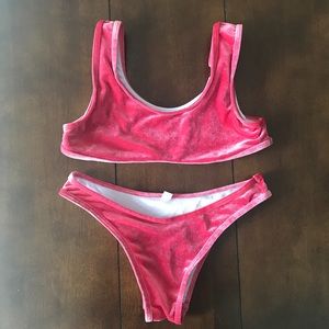 Pink Velvet Zaful Bikini, Medium
